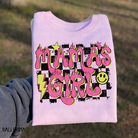 Mama's Girl- Pink Completed Tee
