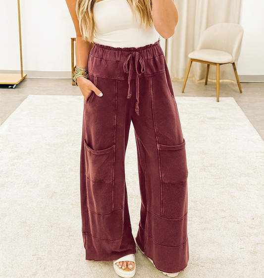Mineral Wash Raw Hem Pants *MULTIPLE COLORS* RTS | Boutique Children's Clothing