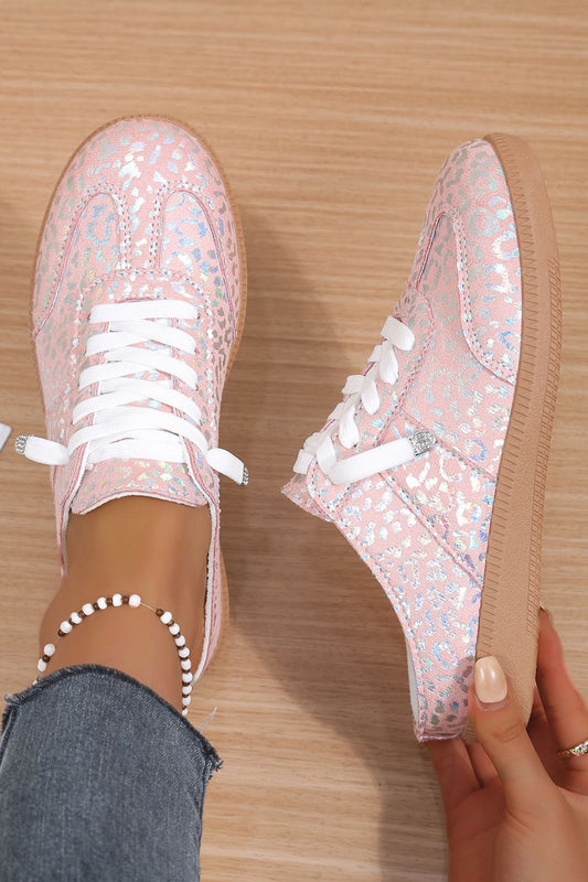 Pink Shiny Leopard Shoes RTS | Boutique Children's Clothing