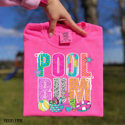 Pool Bum Brights Completed Tee