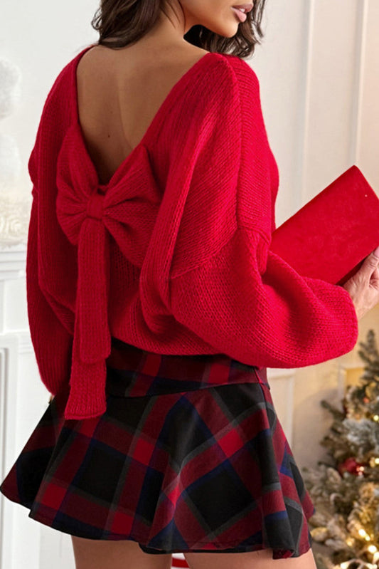 Bow Back Sweater *multiple colors* RTS | Boutique Children's Clothing