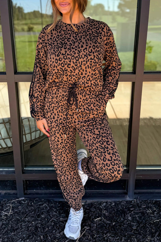 Varsity Stripe Leopard Set RTS | Boutique Children's Clothing