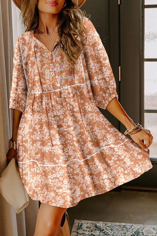 Floral Trim Dress February. | Boutique Children's Clothing