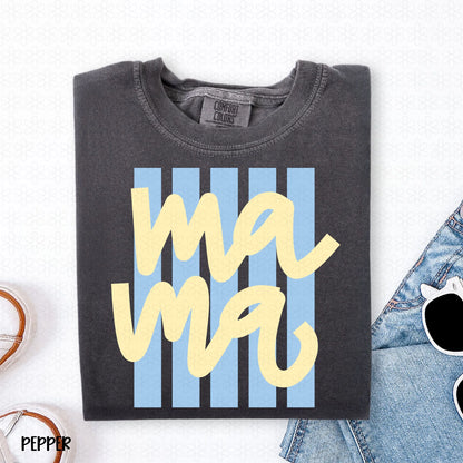 Yellow Pastel Mama Completed Tee