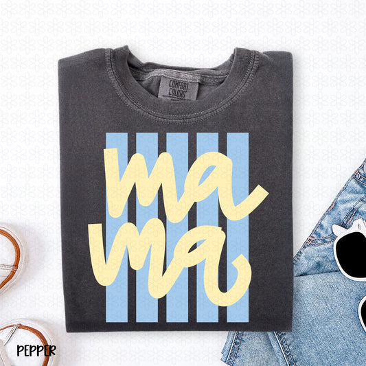 Yellow Pastel Mama Completed Tee